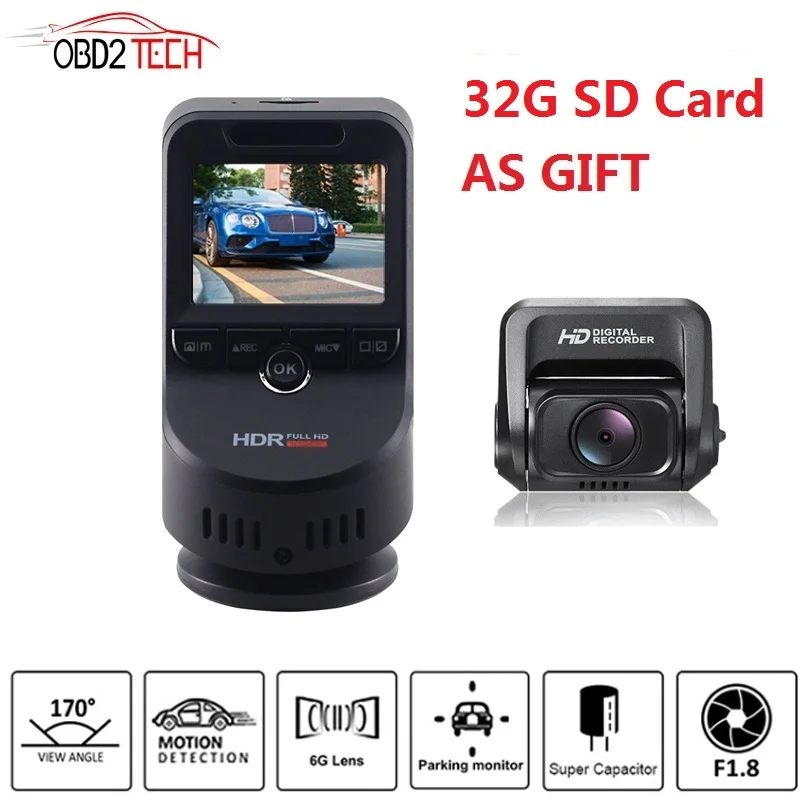 Скидка Двойной объектив 4K Ultra HD WiFi Автомобильный видеорегистратор T691C 2160P 60fps ADAS Dvr с 1080P sony сенсорная камера заднего вида ночное видение font b gps b font + 32G SD