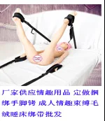 Yiwu продукты для взрослых производители производства полностью нейлон волшебная лента завязывается Связывание кровать секс повязки ткань руки манжеты
