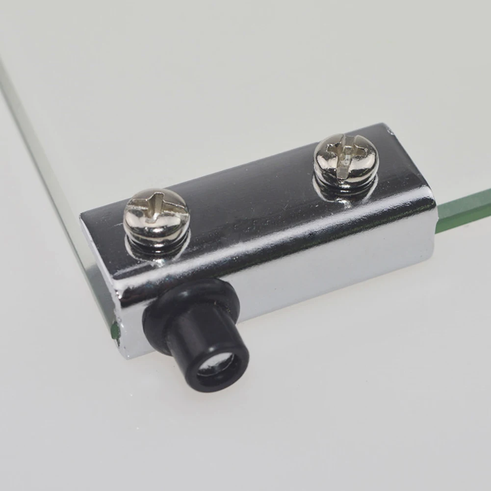 1 pair Glass Door Pivot Hinge Cabinet Clamp Hinge Anti-Corrosion Metal Ironmongery Flush-fitting Wardrobe TV Cabinets Bookcases stainless steel hinges door hinges
