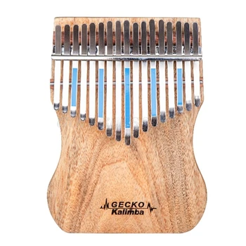 

1 Set Full Veneer 17 Keys Kalimba Camphor Wood Finger Thumb Piano for Beginners