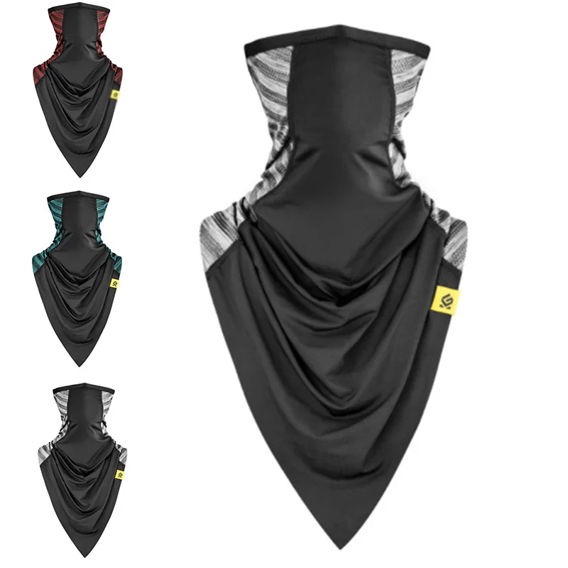 Cooling Feeling Face Mask Cover Headscarf Breathable Sun Protection Sweat Absorb