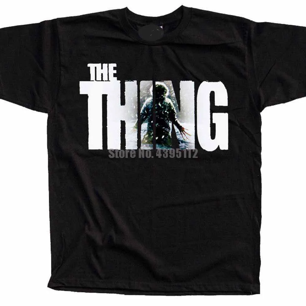 The Thing Movie мужские футболки Harajuku топ футболка Gym King черно-белая топы | Мужская