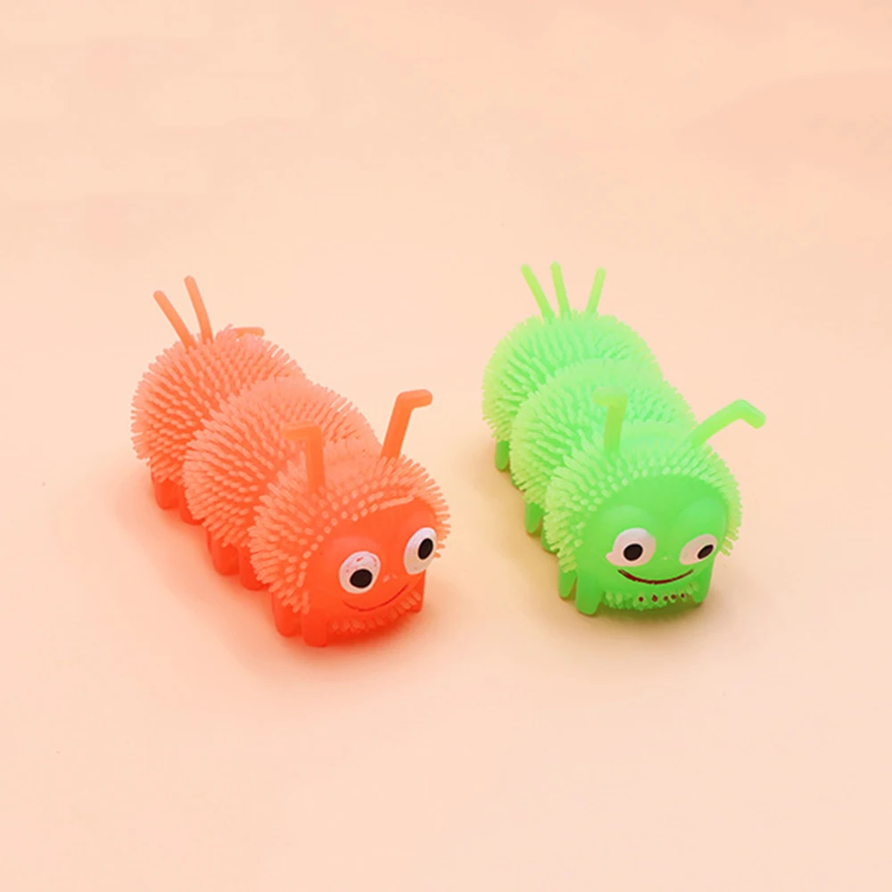 Игрушки-Жвачки для кошек и собак, креативные, светодиодный, красочный свет, гусеницы, дизайн, игрушки для щенков, рождественский подарок для домашних животных