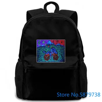 

BICYCLER DAY BIKER TRIP LSD ACID DR ALBERT HOFN ACID PARTY DTG2 Print women men backpack laptop travel school adult