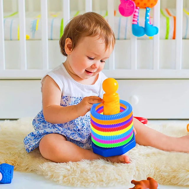 Pop Tube Sensory Toy Fidget Anti Stress Relieve Stretch Bellows Children Multicolor Squeeze Folding Pipe Autism ADHD Anxiety Toy 3