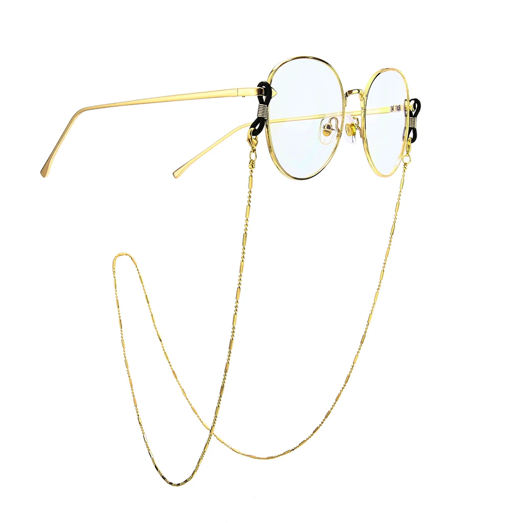 Metal Beaded Sunglasses Holder Rope Spectacles Straps Lanyard for Hanging Glasses for Kids Reading Writing