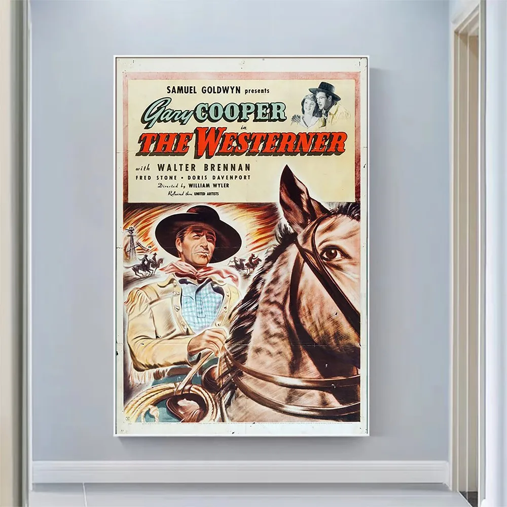 

V2140 The Westerner Vintage Classic Movie Wall Silk Cloth HD Poster Art Home Decoration Gift