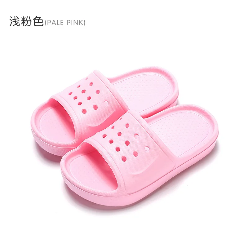LOOZYKIT Kids Slippers for Girls Boys Home Slippers Solid Summer Children Sandals Flip Flop Sandals Non-slip Bath Shoes