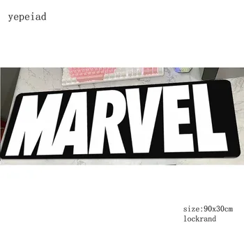 

Marvel Comics logo mouse pad New arrival Computer mat 900x300x3mm gaming mousepad thick padmouse keyboard games pc gamer desk