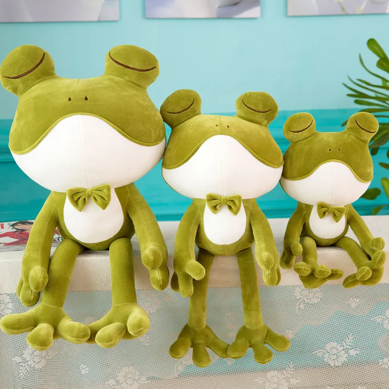 

2018 New Style Cute Frog Doll Pillow Plush Toys Big Eyes Frog Prince Doll Plush Toys