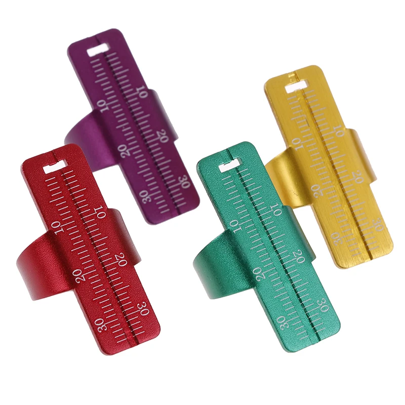 Stainless Steel Teeth Whitening Dental Finger Ruler Equipment Dentist Endodontic Span Measurement Scale Gauge Instrument Tool