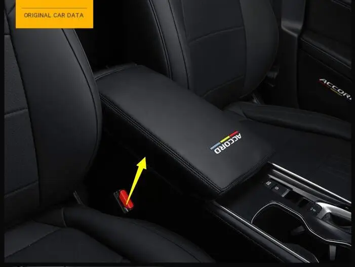 Для Honda 10 поколение accord рамка поручня специальный центр управления поручень защита кожаный чехол украшения - Название цвета: Белый