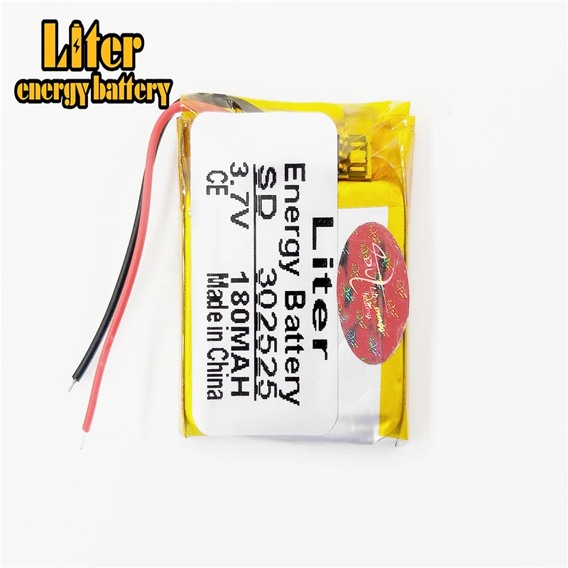 3.7V lithium battery 032525 302525 180MAH battery Bluetooth lithium ion battery bluetooth speaker battery