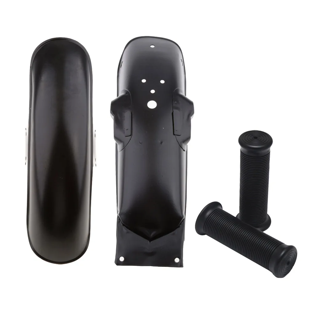 Motorcycle Handlebar + Fender Mudguard Mud Guard Black Kit For Honda CG125