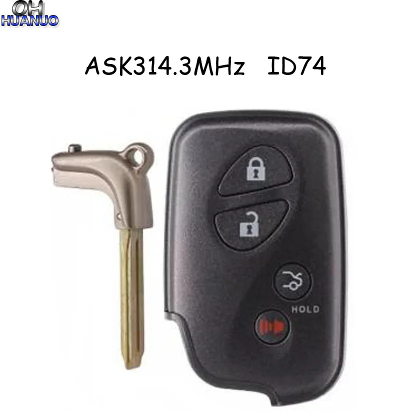 Смарт-карта-США(3+ 1) Кнопка ASK314.3Mhz ID71-0140 использовать для Lexus ES350 IS250 IS350 GS300-600H 2007-2009