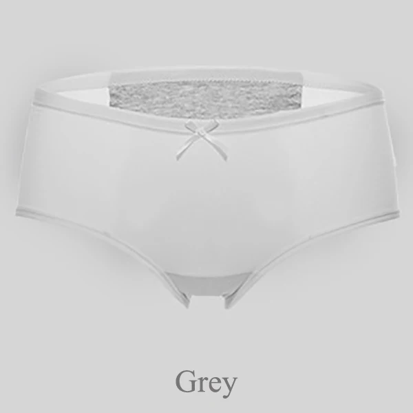 Grey Женское нижнее белье для менструального периода, женские трусы с защитой от протекания, штаны с гизиологическим эффектом, женские трусы-шорты из дышащего хлопка для менструального периода - Цвет: Grey