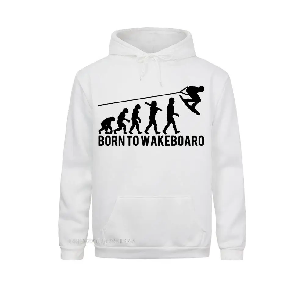Born To Wakeboard Evolution Male Geek Couple Hoodie Print Sportswear