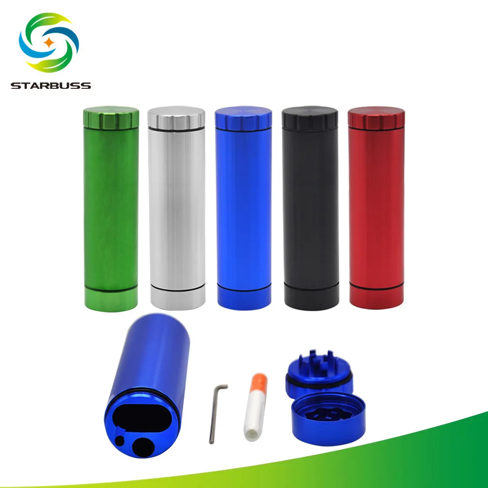 

Aluminum Alloy grinder new with storage cylindrical aluminum alloy set grinder grinder