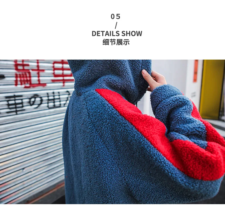 Women Winter Embroidery Loose Casual Thick Fleece Hooded Coat Sweatshirt Female Streetwear Hip Hop Boyfriend Plus Size Hoodie