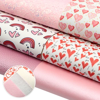 

David accessories 20*34cm Valentines Day Litchi Faux Synthetic Leather Fabric for Bows DIY Handmade Materials,1Yc12933