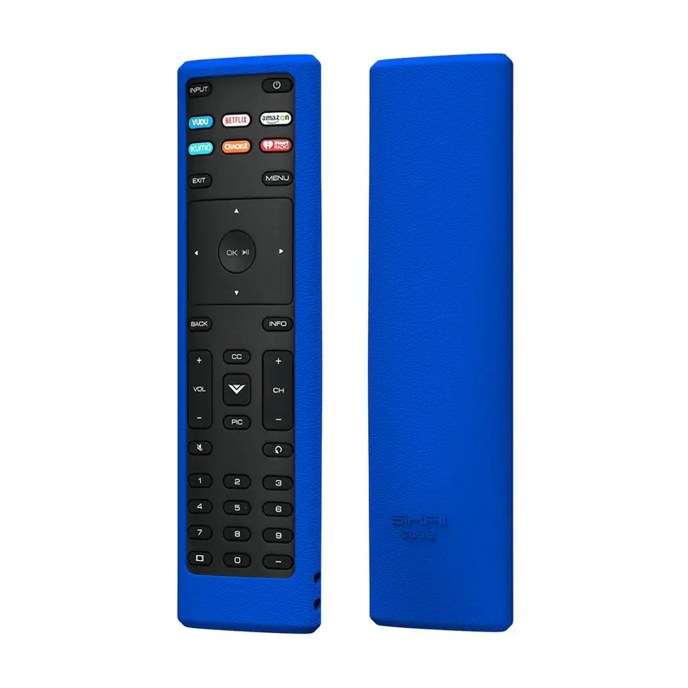 Blue SIKAI мягкий силиконовый защитный чехол совместим с Vizio XRT136 пульт дистанционного управления ударопрочный чехол для Visio Anti-Lost - Цвет: Blue