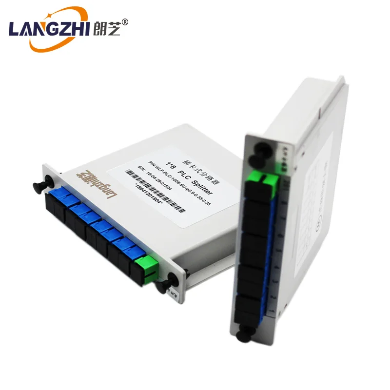 SC UPC PLC 1x8 Сплиттер Волоконно оптический ящик Ftth Plc сплиттер коробка с плоского
