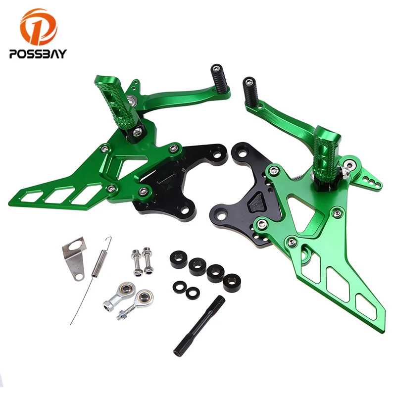 Posbay 6 цветов подставка для ног мотоцикла Rearset Регулируемый скутер Задние подножки