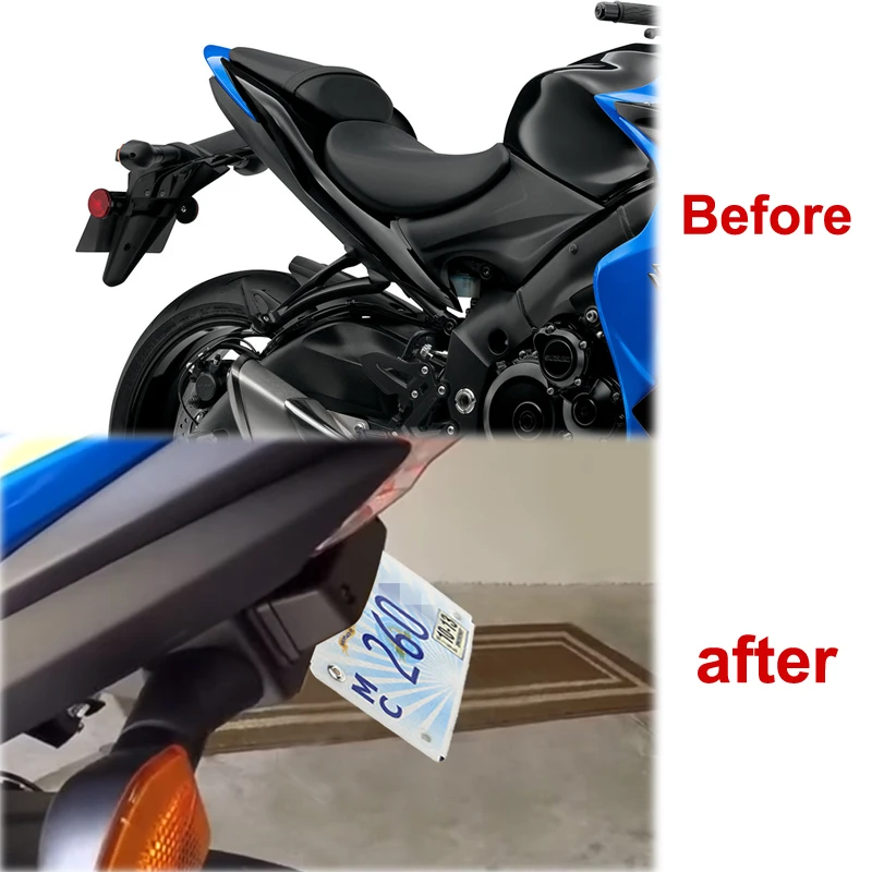 Для Suzuki GSX-S750- GSX-S1000F GSXS1000- задний хвост Tidy Fender Eliminator kit держатель номерного знака Braket