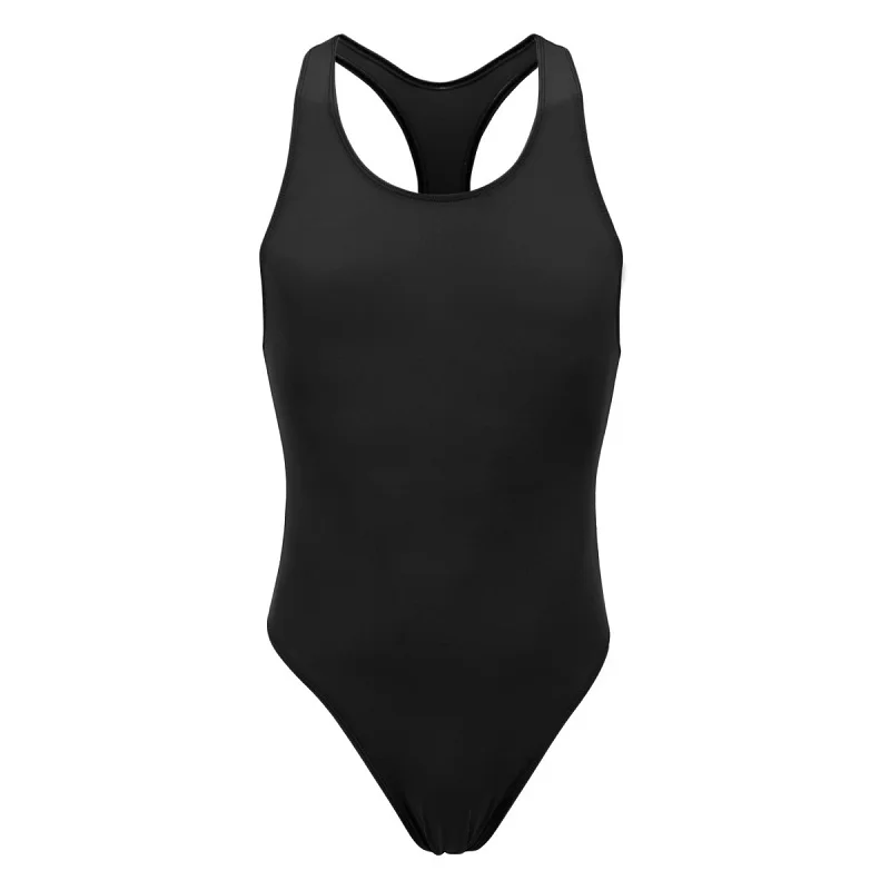 Black Мужское сексуальное нижнее белье, боди, боди, костюмы для борьбы, майка, стрейчевый купальник для акробатики, стринги, майка, боди - Цвет: Black