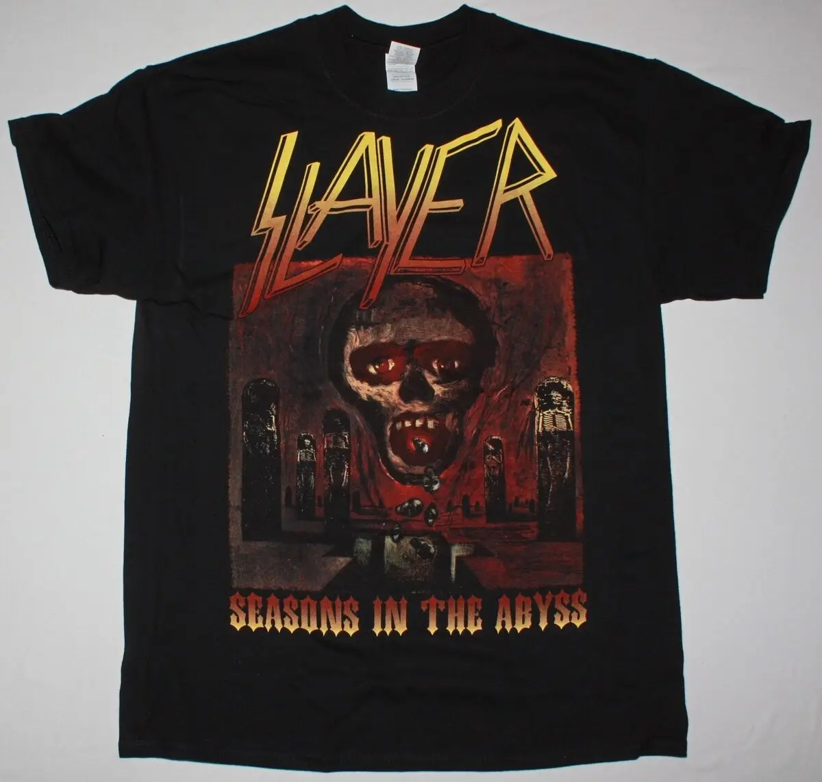 SLAYER сезонная в бездну черная футболка THRASH EXODUS FORBIDDEN DARK ANGEL|Футболки| |