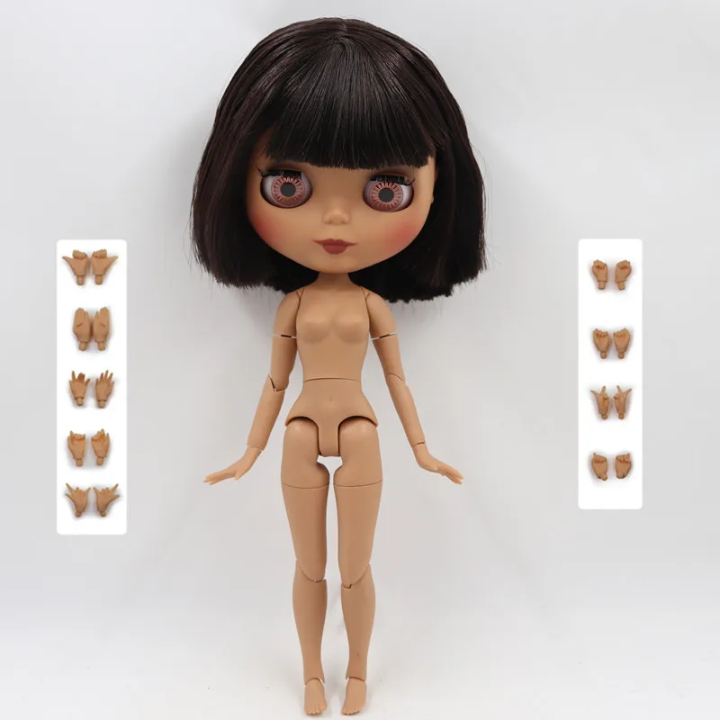 ICY Fortune Days factory blyth doll 1/6 шарнирное тело новое матовое лицо губы Смешанные черные прямые волосы DIY sd Подарочная игрушка - Цвет: like the pic