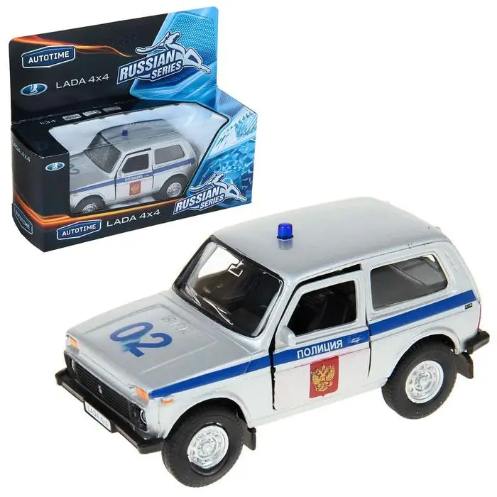 Машина металлическая Lada 4x4 Полиция открываются передние двери ине | Игрушки и