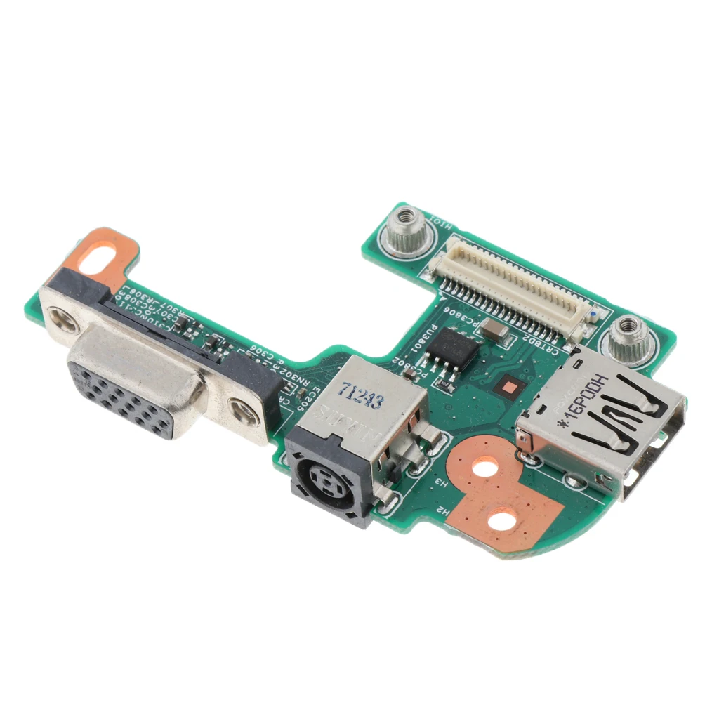 Laptop DC IN Power Charging Jack USB VGA-Out Board Compatible with Dell Inspiron N5110