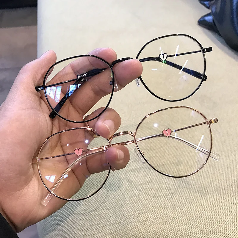 2020 New Panda Love Glasses Frame Fashion Trend Round Anti-blue Light Eyeglass Finished Myopia Reading | Аксессуары для одежды