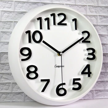 

Large Mute Wall Clock Nordic Living Room 3d Kitchen Watch Wall Decoration Mechanism Duvar Saati Gift Idea Modern Design DD55WC