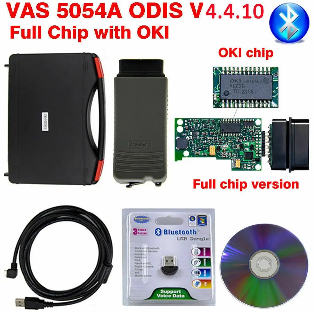 

VAS 5054A OKI Full Chip VAS5054A ODIS V4.4.10 With Keygen VAS5054 ODIS 4.4.10 OBD2 Bluetooth Diagnostic Scanner Auto Tool