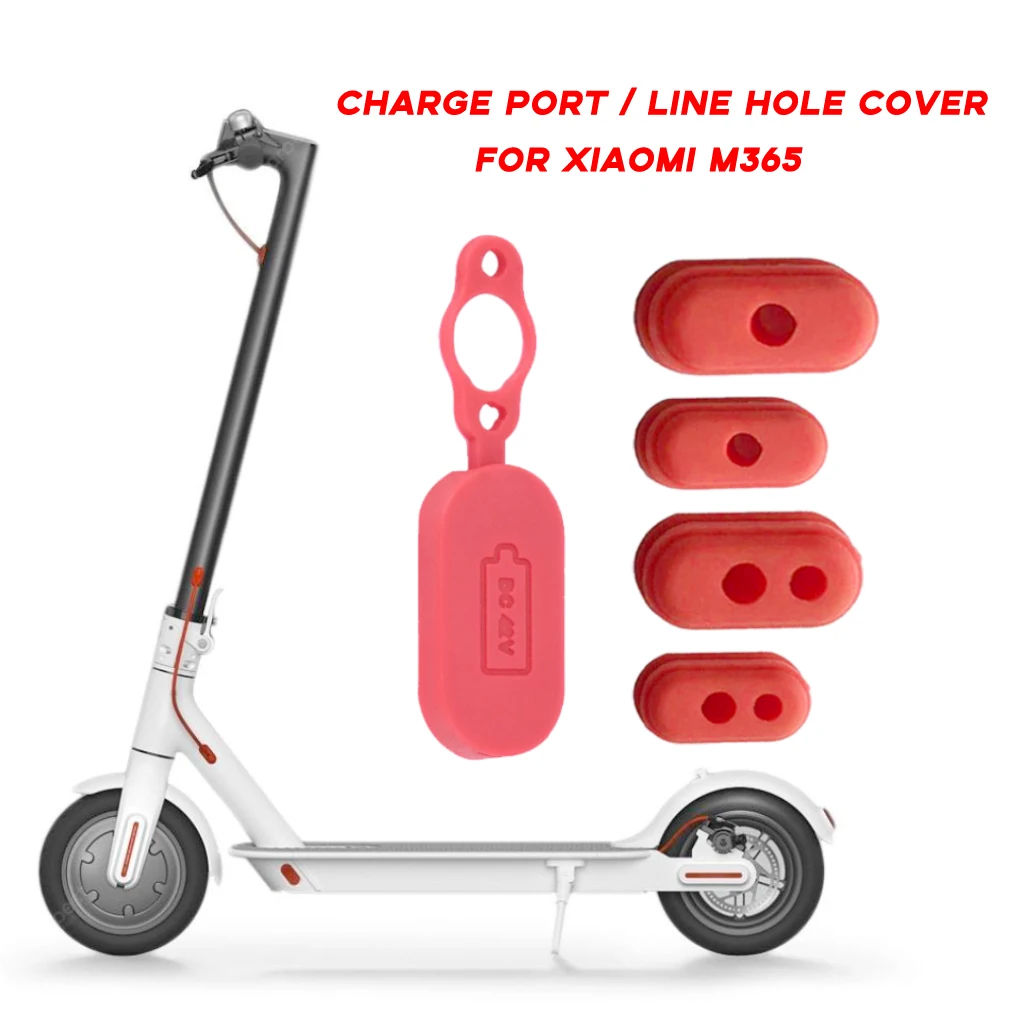 

Professional 5Pcs Rubber Charge Port Cover For Xiaomi M365 Dust-Proof Silicone Line Hole Stopper Scooter Replace Parts Accessory