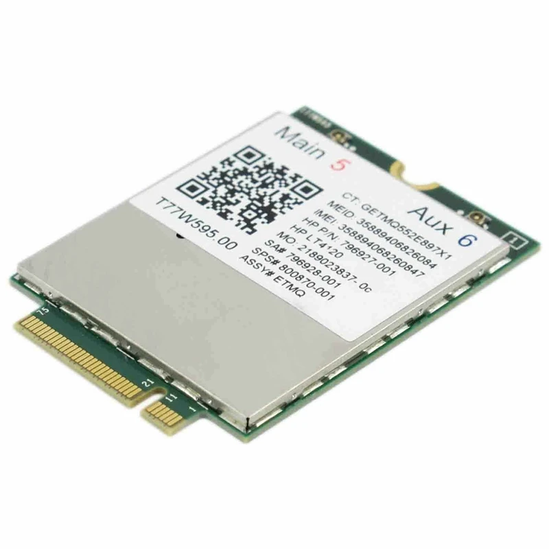 Lt4120 X5 LTE T77W595 796928-001 аккумулятор большой емкости 4G WWAN M.2 150 Мбит/с LTE модем для hp Elite X2 840 850 G3 640 650 645 G2