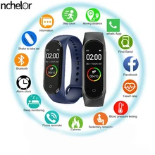 M4 Men And Women New Smart High Quality New Label Belt Sports Blood Pressure Heart Rate Monitor Watch Monitor Waterproof Fitness