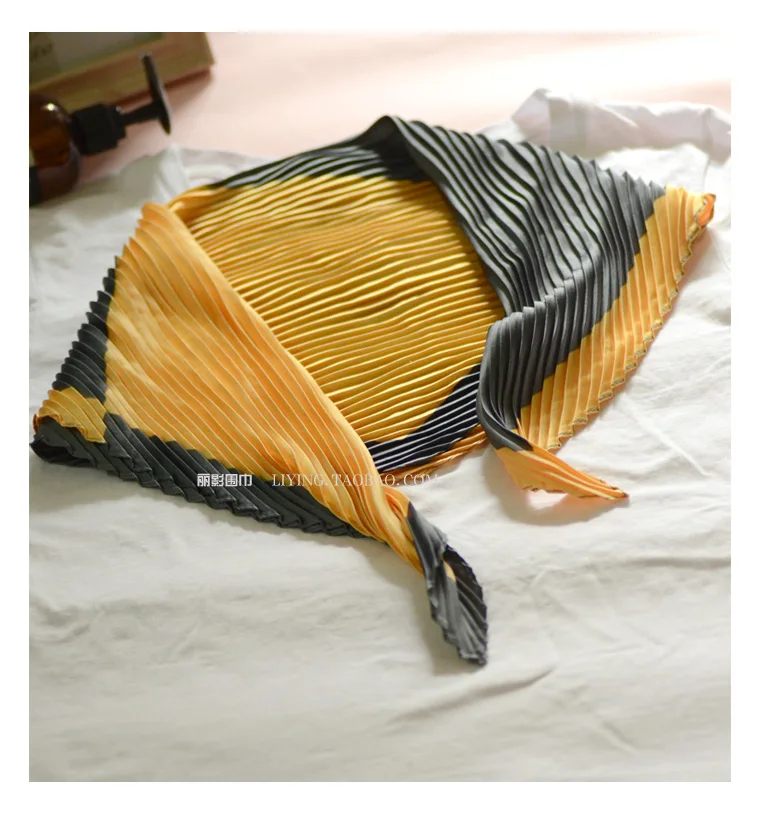 Горячая Складные Модные жизни винтажные Лоскутные Miyake складные шелковые шарфы