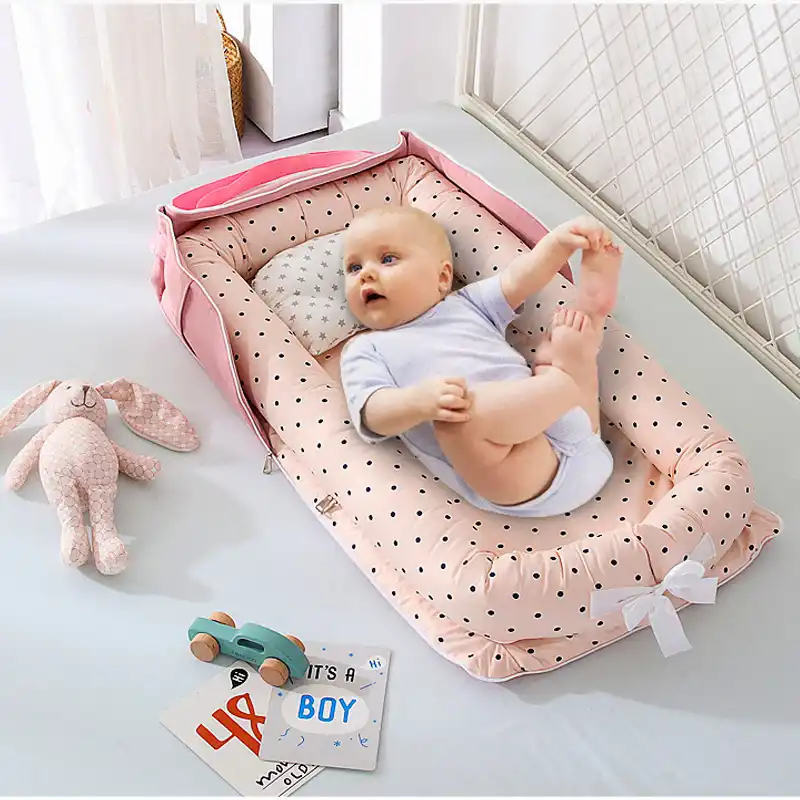Lit De Voyage Pour Bebe Berceau En Coton Multifonction Respirant Portable Pour Garcons Et Filles Sac De Lit Pour Nouveau Ne Aliexpress