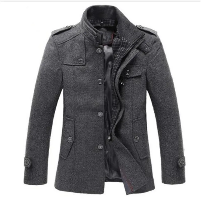 dropshipping New Style Autumn and Winter Jackets Men Wool Jacket men's slim fit thickening Winter coat men Short Trench Jacket dropshipping New Style Autumn and Winter Jackets Men Wool Jacket men's slim fit thickening Winter coat men Short Trench Jacket