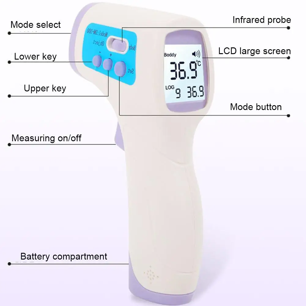 

Digital LCD Non-contact Infrared Thermometer Forehead Body Temperature Meter Thermometer hot sales