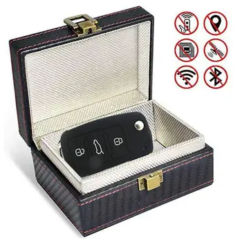 

Car Key Faraday Fob Box Anti Theft Car Keyless Signal Blocker RFID Anti-theft Anti-theft Function Shield Car Key Signal Function