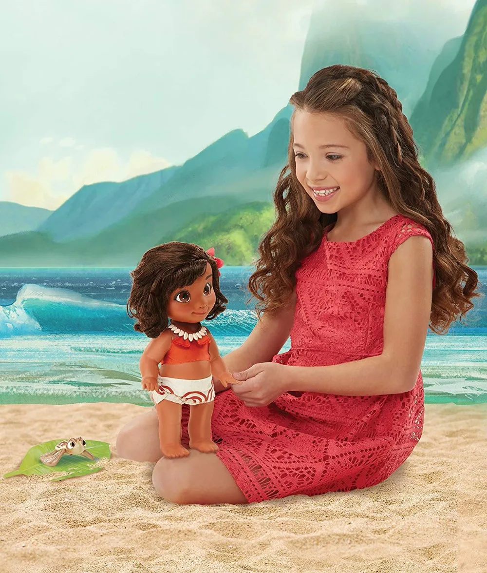 New Fashion Baby Moana Princess Figure Dolls For Girls 35CM Kids Toys Children Christmas Gifts