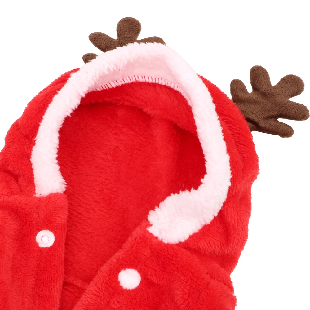 Christmas Dog Clothes Kitten Puppy Outfit Hoodie Pet Dog Clothes Warm Clothing Accessories Small Dogs Cats Santa Costume