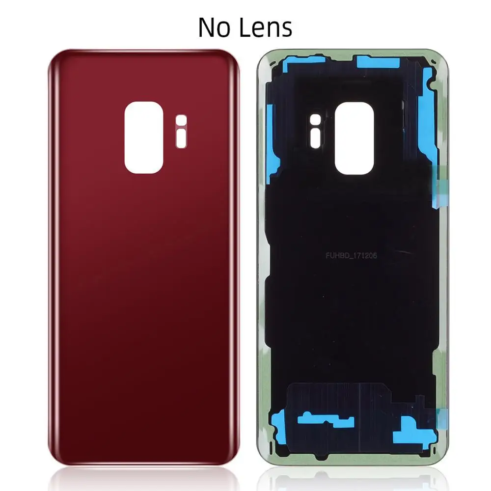 Samsung телефон задняя крышка батареи для samsung Galaxy G9600 S9 Корпус задняя крышка чехол - Цвет: Red No Lens