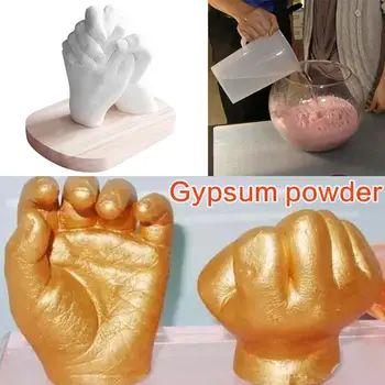 

DIY Hand Mold 3D Hand Mud Powder White Souvenir Baby Decorate Mother'S Day Hands Feet Cloning Powder Model Fashion Statue