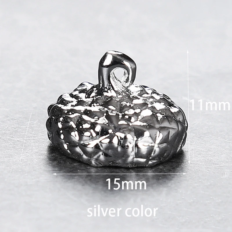 SNASAN форма желудя ожерелье формочка для силиконовой Подвески для изготовления ювелирных изделий Смола Ювелирный инструмент УФ формы для эпоксидной смолы декоративное ремесло - Цвет: silver color cap