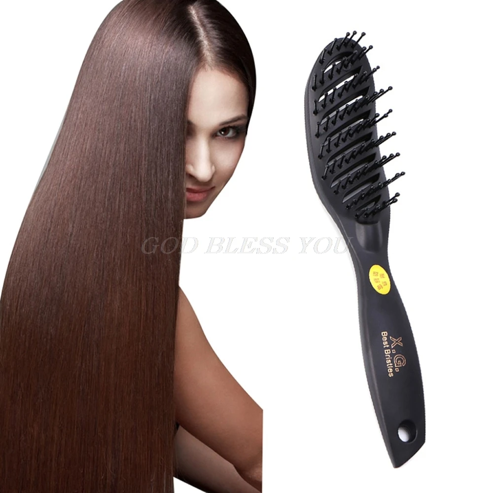 Новая профессиональная пластиковая щетка для волос, вентилируемая Расческа для салонов домашнего использования, парикмахерский инструмент